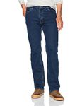Wrangler Men's Authentics Comfort Flex Waist Denim, Dark Stonewash, 38X34