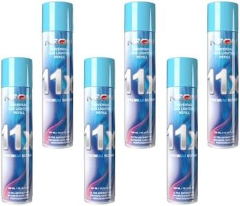Neon Butane Fuel, 11X Butane Refill 300ml Butane Gas for Lighters, Torch, 6 Cans 300ml