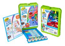 CRAYOLA color Wonder Travel Easel Pages with PJ-Masks, with BONUS pages, Markers and color Wonder Paint Coloring Travel Books and Esel MEGA set