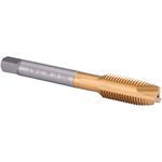 Burkit 7/16"-20 UNF Spiral Point Tap, HSS Titanium coating Spiral Point Plug Threading Tap 7/16 x 20 UNF