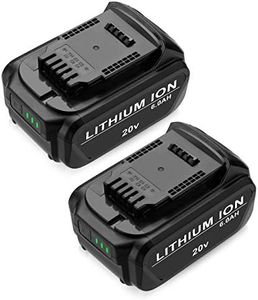 Powerextra 2 Pack 20V 6000mAh Lithium Ion Replacement Battery Compatible with Dewalt DCB200 DCB205 DCV580 DCB204 DCB180 DCB203 DCD740 DCD780 DCD785C2 DCB181 Cordless Tools