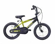 Ammaco Rocky 16" Wheel Boys BMX Kids Bike Bicycle Green & Black Single Speed Age 5+