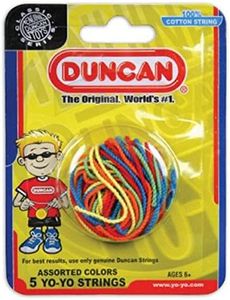 Duncan Toys Yo-Yo String [Assorted Colors] - Pack of 5 Cotton String for Plastic, Metal Yo-Yos