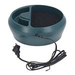 Reptile Chameleon Waterfall Drinking Fountain with Feeding Trough, Quiet and Energy Efficient, Automatic Water Circulation, Dark Green Appearance, for Reptile Water Dispenser