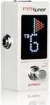 STRCIH T-2 Guitar Tuner Pedal, High Precision ±1 Cent, True Bypass/Buffer Bypass Dual Mode, Compact Tuner, LCD Display, Supports Alternative Tunings for Electric Guitar, Bass, All Chromatic Instrument