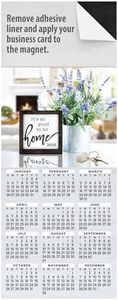 2025 Magnetic Yealy Glance Calendar, Peel and Stick Business Card Refrigerator Magnet, Great Real Estate Agent Marketing Tool, 1 oz. Postage Rate, Box of 100 (Good to Be Home)