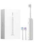 Laifen Wave Electric Toothbrush, Oscillation & Vibration Sonic Electric Toothbrush for Adults with 3 Brush Heads, IPX7 Waterproof Magnetic Rechargeable Travel Powered Toothbrush (White ABS)