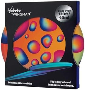 Waboba Wingman-Foldable Silicone Disc-Fly Straight and Far, Perfect for Kids and Adults (Liquid Drops)