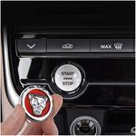 Button Start Stop Ignition Starter Center Control Switch Knob Cover Decoration Interior Accessories for Jaguar XFL XE XEL XJ XJL F-Type XF