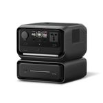 EF EcoFlow Portable Power Station RIVER 3 Max, R3P with EB300 Extra Battery – 572Wh LiFePO4 Battery, 1200W Output, <10 ms UPS, <30 dB Quiet, Wireless Connection, Solar Generator for Camping & RV