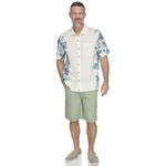 Margaritaville Men's Island Reserve Party Shirt, Transprnt Yellw, XL