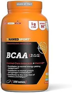 NAMEDSPORT BCAA 2:1:1, Integratore a base di Aminoacidi Ramificati e Vitamina B6, Riduce la Stanchezza, Stimola la Sintesi Proteica, da Energia negli Sport di Resistenza, Brand of Italy, 300 Compresse