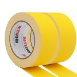 WELSTIK 2 Pack Gaffer Tape Yellow,2" X 33 Yards-10% Longer-Heavy Duty Gaffer Floor Tape Matte Finish for Film Schools, Broadcasting Classes, Box-Sealing, Multipurpose，Non-Reflective Easy to rip