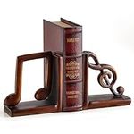 Music Note Bookends, Resin Musical 