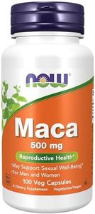 NOW Foods Supplements, Maca (Lepidium meyenii) 500 mg, For Men and Women, Reproductive Health*, 100 Veg Capsules