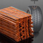 MAQIHAN 60PCS Tire Plugs Heavy Duty- Tire Repair Plugs - 3.9 Inch Brown Car and Bicycle Puncture Tire Repair Rubber Plug Strips Bike Vulcanizing Patch String Fix Tubeless Tire Plug Kit