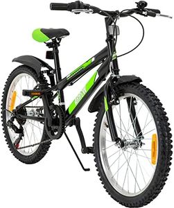 Actionbikes Motors Vélo Enfant Arrow - 20 Pouces - Vélo pour Filles et garçons - VTT - De 6 à 12 Ans - 6 Vitesses - Frein V-Brake - Garde-Boue Avant et arrière - Vélos pour Enfants