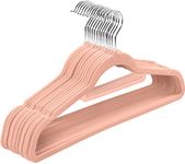 Utopia Home Pack of 30 Premium Non Slip Velvet Hangers 360 Degree rotatable Hook Durable & Slim Coat Hangers - Pant Hangers - Pink