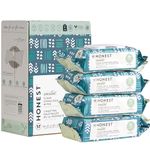 The Honest Company Clean Conscious Unscented Wipes | Over 99% Water, Compostable, Plant-Based, Baby Wipes | Hypoallergenic for Sensitive Skin, EWG Verified | Balance Blues, 288 Count