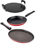 Nirlon Non-Stick Aluminium 3 Piece Gas Compatible Kitchenware Set with Bakelite Handle