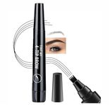 BOGOTA Eyebrow Pen | Eyebrow Tattoo Pen | Eyebrow Pencil Makeup | Long Lasting, Waterproof and Smudge-proof | 4 Tip Microblade Eyebrow Pen for Denser & Fuller Eyebrows - Black