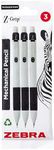 Zebra Z-Grip Mechanical Pencil 0.5mm, White barrel 3 pack