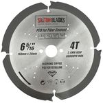 Saxton PCD Circular Saw Blade, 160mm x 4 Teeth x 20mm Bore, Polycrystalline Diamond Tipped Fibre Cement Board, Hard Materials