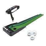 Golfoy Basics Putting Training Golf Package (Includes - Golfoy Deluxe Putting Mat X 1, PGM Select Edition Blade Putter X 1 & Assorted Golf Balls - 3 Nos.)