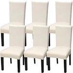 YISUN 4 6 Pack Dining Chair Protector Covers Removable Washable Super Stretch Dining Chair Slipcovers for Hotel, Dining Room, Ceremony, Banquet, Wedding Party