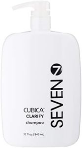 SEVEN Hair Care Cubica Clarifying Shampoo for Women & Men, Detox and Minimize Dry Scalp + Buildup with Rosemary, Eucalyptus & Rose Hip Oil, Cruelty Free, Sulfate Free, Made in USA, 32oz