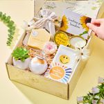 Birthday Gifts for Women Sunshine Gifts Baskets Birthday Box Christmas Gifts for Friends Female Self Care Package Thinking of You Gift Box for Her Sunflower Inspirational Gifts for Sister Boss Lady