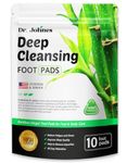 Dr. Johnes Deep Cleansing Foot Pads, Foot Paches, Bamboo Foot Patches, Ginger Foot Pads for Better Sleep 10 PCS