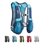 UTOBEST Running Backpacks Lightweight Hydration Pack Functional Running Vest 5L（Blue）