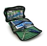 90 Piece Premium Kit Includes Eyewash, 2 x Cold (Ice) Packs and Emergency Blanket for Home, Office, Car, Caravan, Workplace, Travel - Astroplast First aid Kit Bag