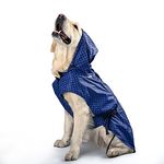 Heads Up For Tails Polka Drops Dog Raincoat - L