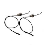 METER STAR Set of 2 Universal Ceramic Electrode Ignition Spark Plug Wire 0.3 Meter Electronic Device,Suitable for Push Button Piezo Igniter