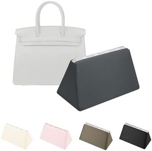 KINGS IN BAG Purse Pillow for Birkin 40, Smooth Satin Fabric & Memory Foam Inner, Durable & Lightweight Structure Support (Gris Meyer, BK40)