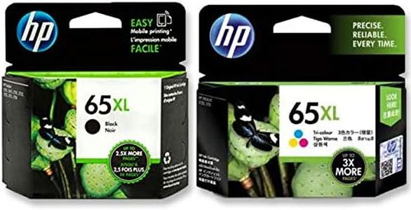 2-Pack HP #65XL Black & Color Ink Cartridges - 300 Yield