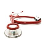 IS Indosurgicals Silvery Stethoscope (Red)