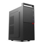 Ant Esports Si26 Value Series Mid-Tower Computer Case/Gaming Cabinet - Black | Support ATX, M-ATX, ITX | Pre-Installed Black Rear Fan