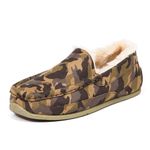 Deer Stags Lil Spun Slipper, Brown/Brown Camo, 1 UK Child