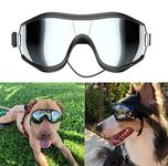 NVTED Dog Sunglasses Dog Goggles, UV Protection Windproof Dustproof Fogproof Pet Glasses Eye Wear Protection with Adjustable Strap for Medium or Large Dog