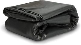 Biofloc Fish Tank Tarpaulin Rubber Heavy Sheet Black 500 Micron Fish Pond Liner Garden Pools HDPE Membrane Reinforced (10 ft x 10 ft)