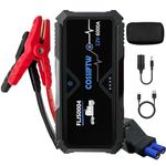 COSSIFTW Car 6000A Jump Starter 12V Portable Heavy Duty Truck Battery Charger Automotive Emergency Booster Jumper (up to 16.8L Gas or 14.8L Diesel),USB QC3.0,DC12V Output for Buses Van Big rig Truck