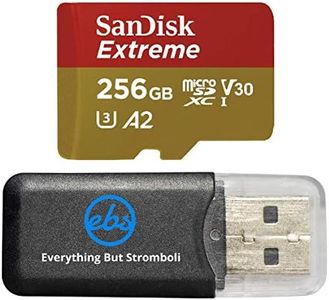 SanDisk 256GB Micro SDXC Memory Card Extreme Works with GoPro Hero 8 Black, GoPro Max 360 Action Camera U3 V30 4K A2 Class 10 (SDSQXAV-256G-GN6MN) Bundle with (1) Everything But Stromboli Card Reader