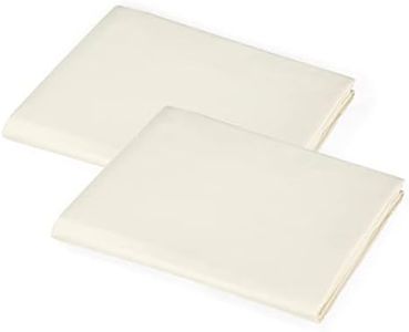 American Baby Company 2-Pack 100% Cotton Percale Fitted with Elastic Corners Day Care Mat Sheet, Cream, 24" x 48" x 4", Soft Breathable