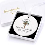 Beecreative Personalised Baptism Gifts For Girls - Baptism Day Keepsake Women Older Children - Baptised Gifts - Ceramic Ornament With Gift Box