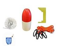 KUFA Sports Crabbing Accessory Kit (100' Non-Lead Sinking Line, Clipper, Harness, Bait Bag & 11" Float) CAS-1