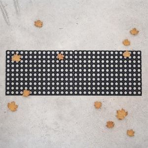 Interlocking Rubber Mats for Residential & Commercial Use, Non-Slip Floor Mat with Drainage Holes, Multi-Purpose Anti-Fatigue Mat for Indoors & Outdoors