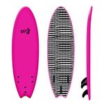 Rock-It 6' Albert Surfboard Performance Fish Soft Top Surfboard, Surf Board, Foam Surfboard, Kids Surfboard, Adult Surfboard, Tabla De Surf, Beginner Surfboard (Pink)